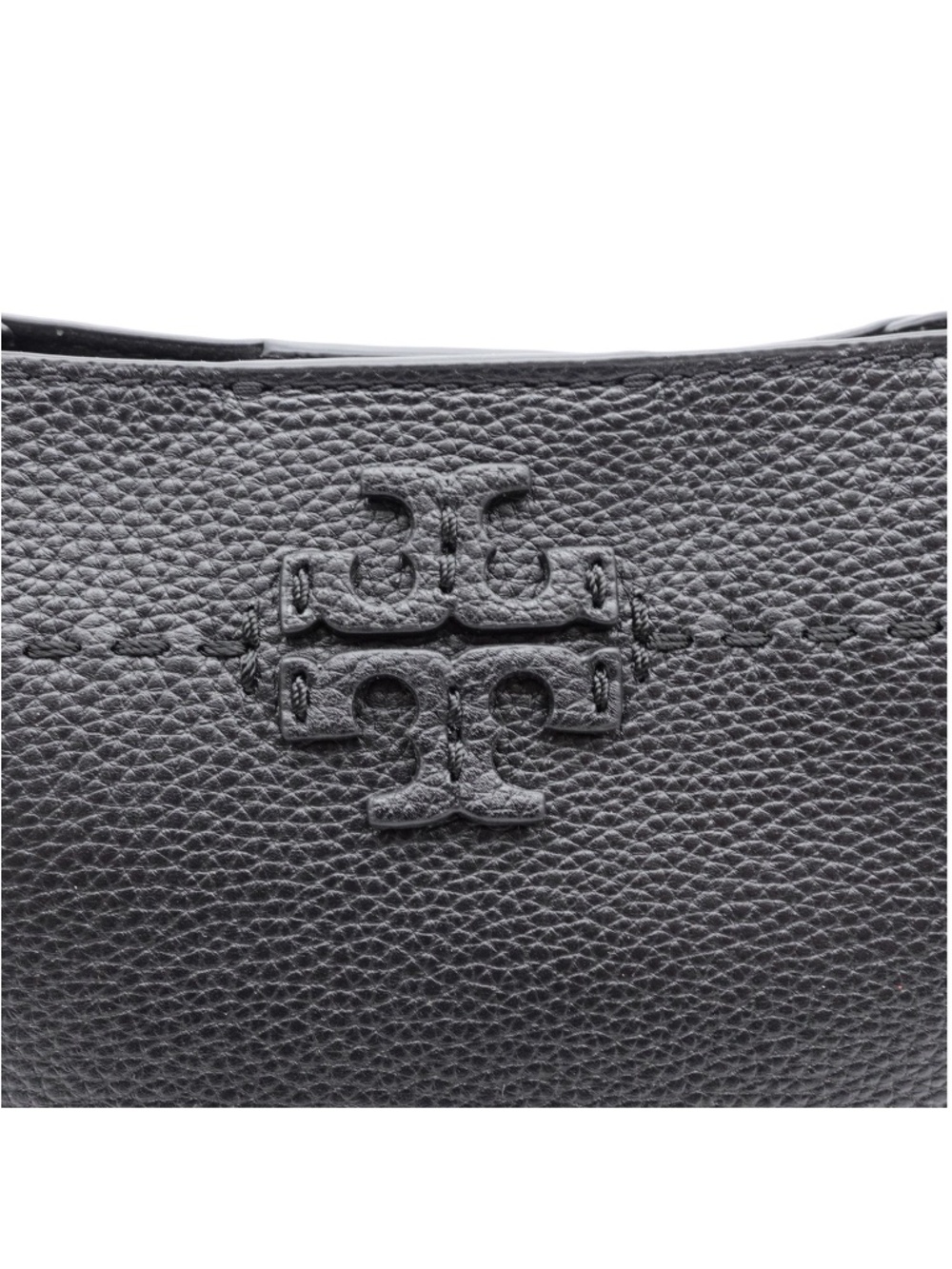 NEW Tory Burch Mcgraw Small Bucket Bag Women's 749560920-001 Black Leather - Picture 3 of 16
